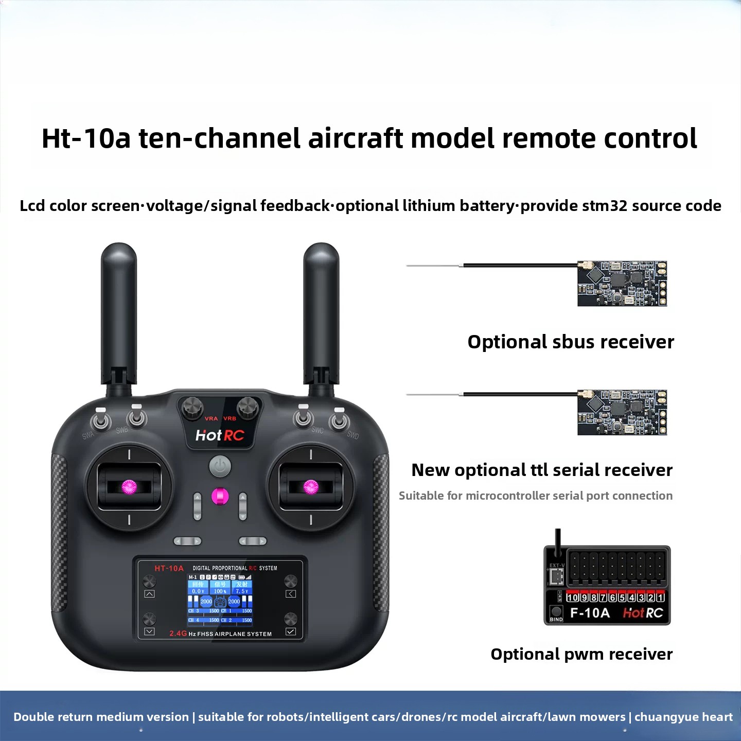 Drone Rc Boat - Control Remoto Hotrc HT-10A HT-8A 2.4GHz