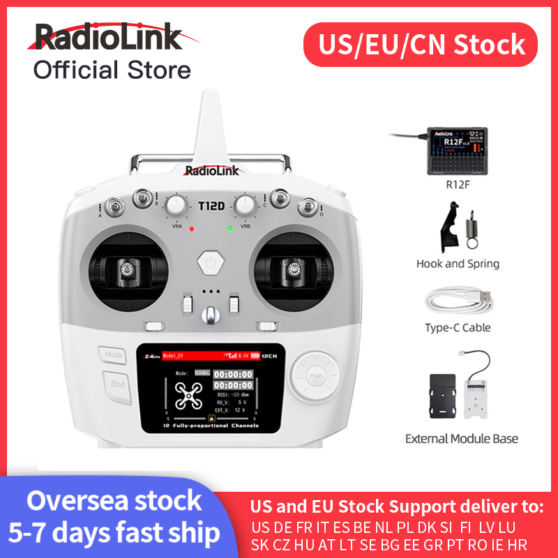 Drone Rc Kit - Radiolink T12D ELRS Transmisor de 12