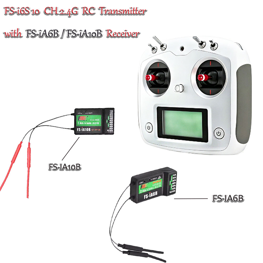 Drone Rc Boat - Transmisor de Radio FLYSKY FS-i6S de