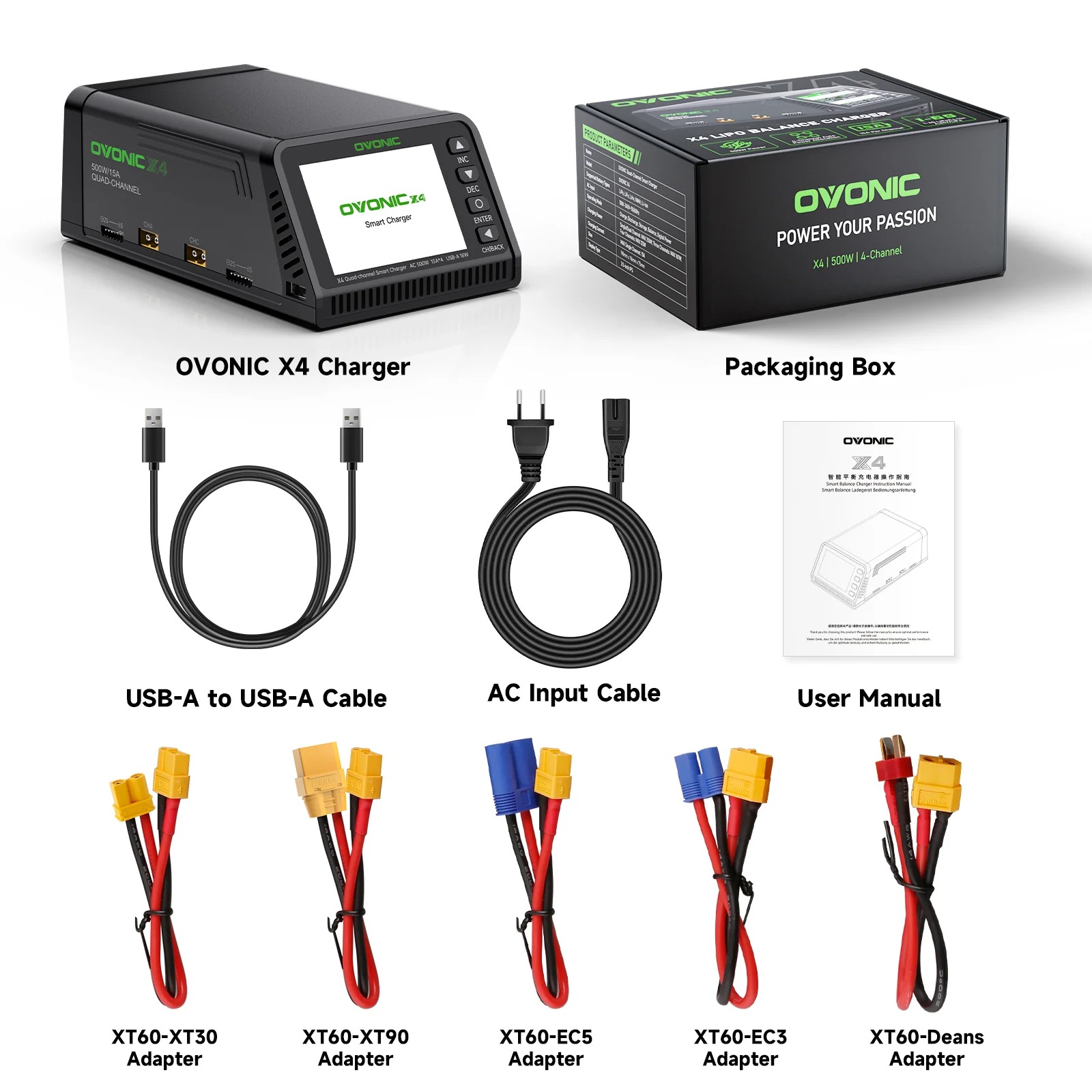 Drone Smart Rc - Cargador de Baterías Inteligente Ovonic X4