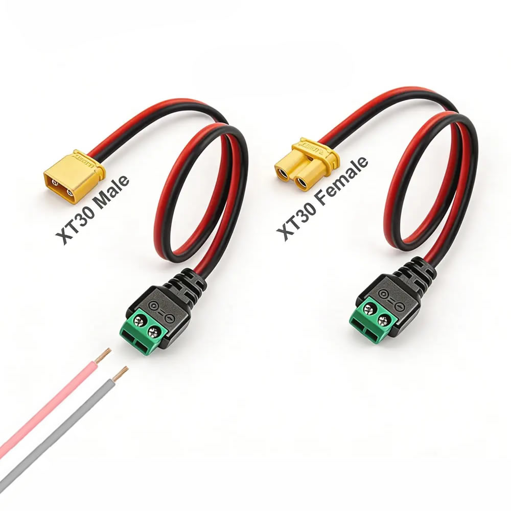 Drone Rc Link - Conector XT30 Macho-Hembra a Adaptador de