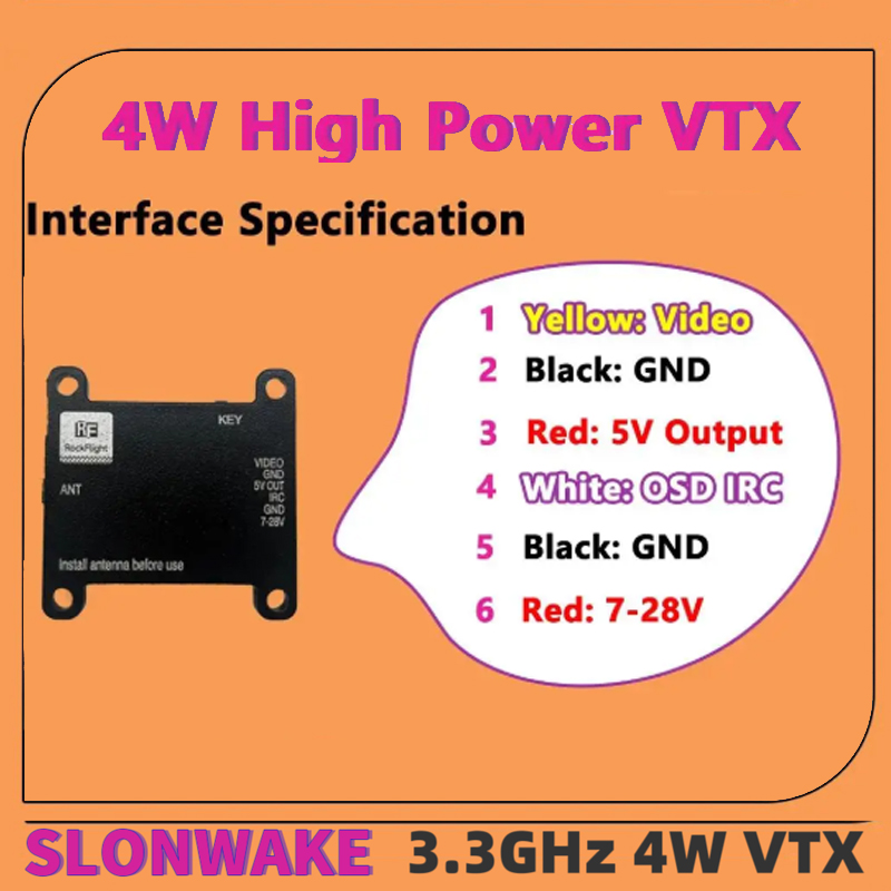 Transmisor de Video VTX SLONWA - - Remote Control (Rc) Drone reseña y precio