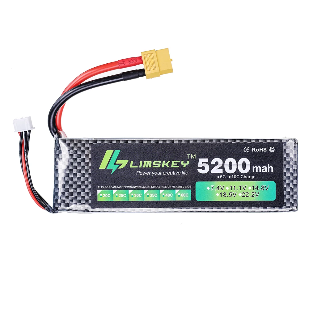 Limskey Power batería 7,4 V 52 - Drone Rc Boat reseña y precio