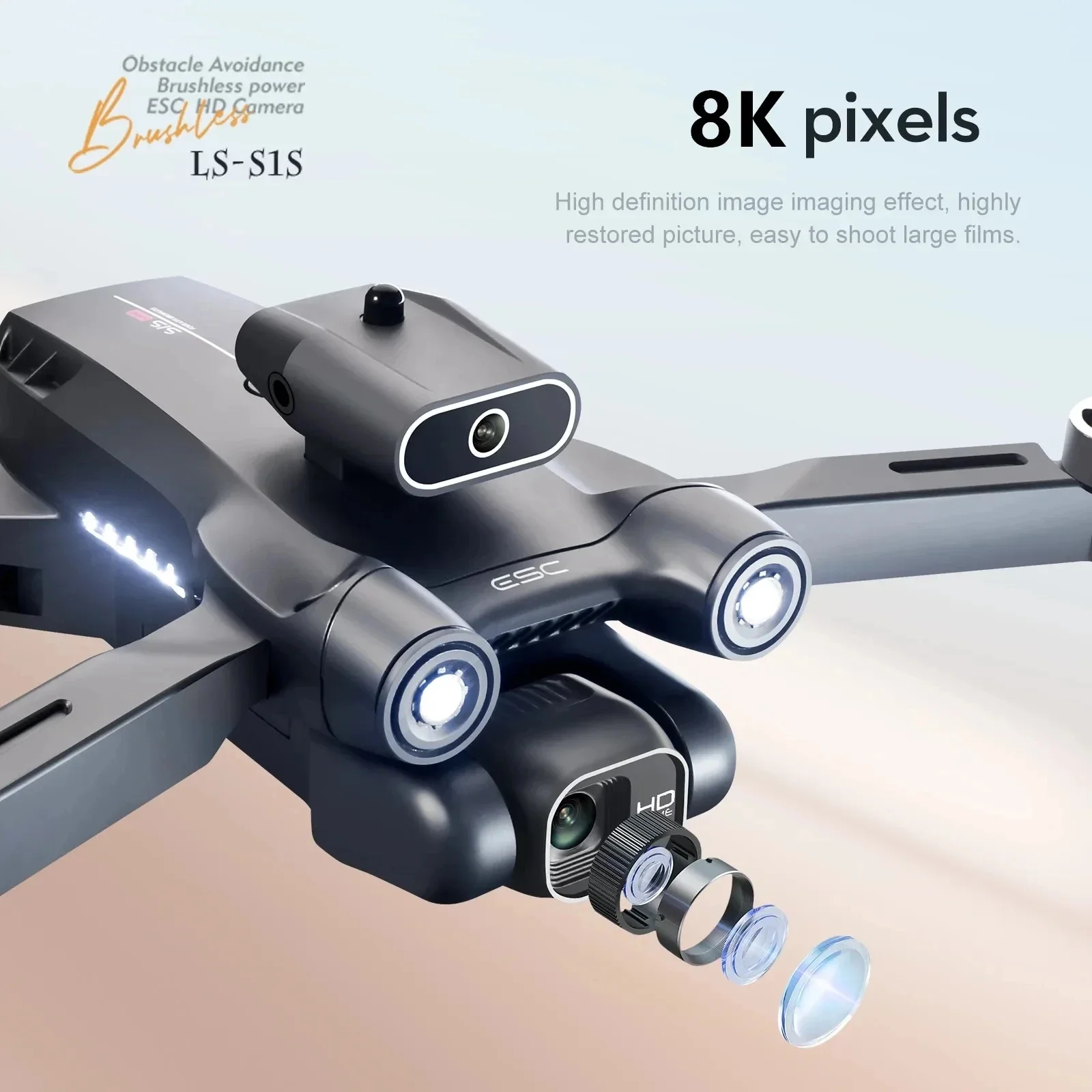 Dron con Motor sin escobillas  - Drone Z reseña y precio