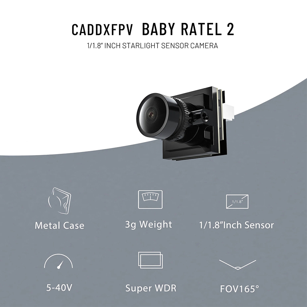 CADDX Cámara Micro FPV Ratel 2 - Caddx Fpv Camera reseña y precio