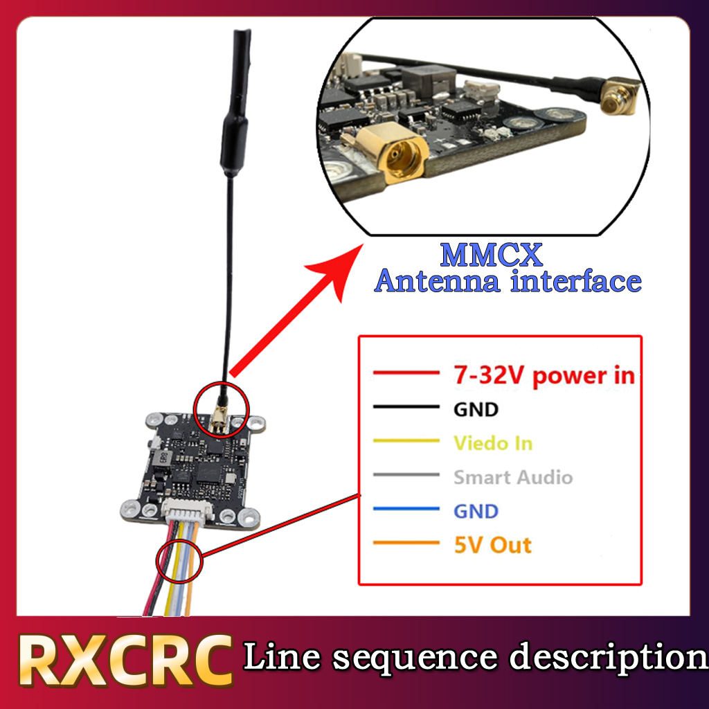Módulo RXCRC 5.8G 48CH 1.6W VT - - Remote Control (Rc) Drone reseña y precio