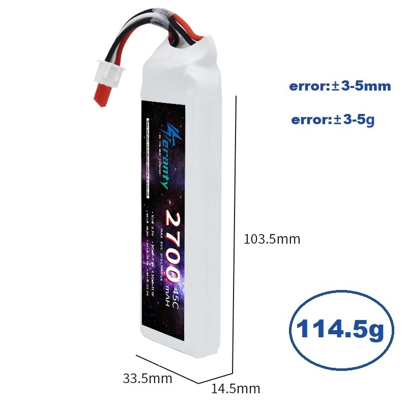 1/3 Uds 2S 7,4 V batería Lipo  - Drone Rc Link reseña y precio