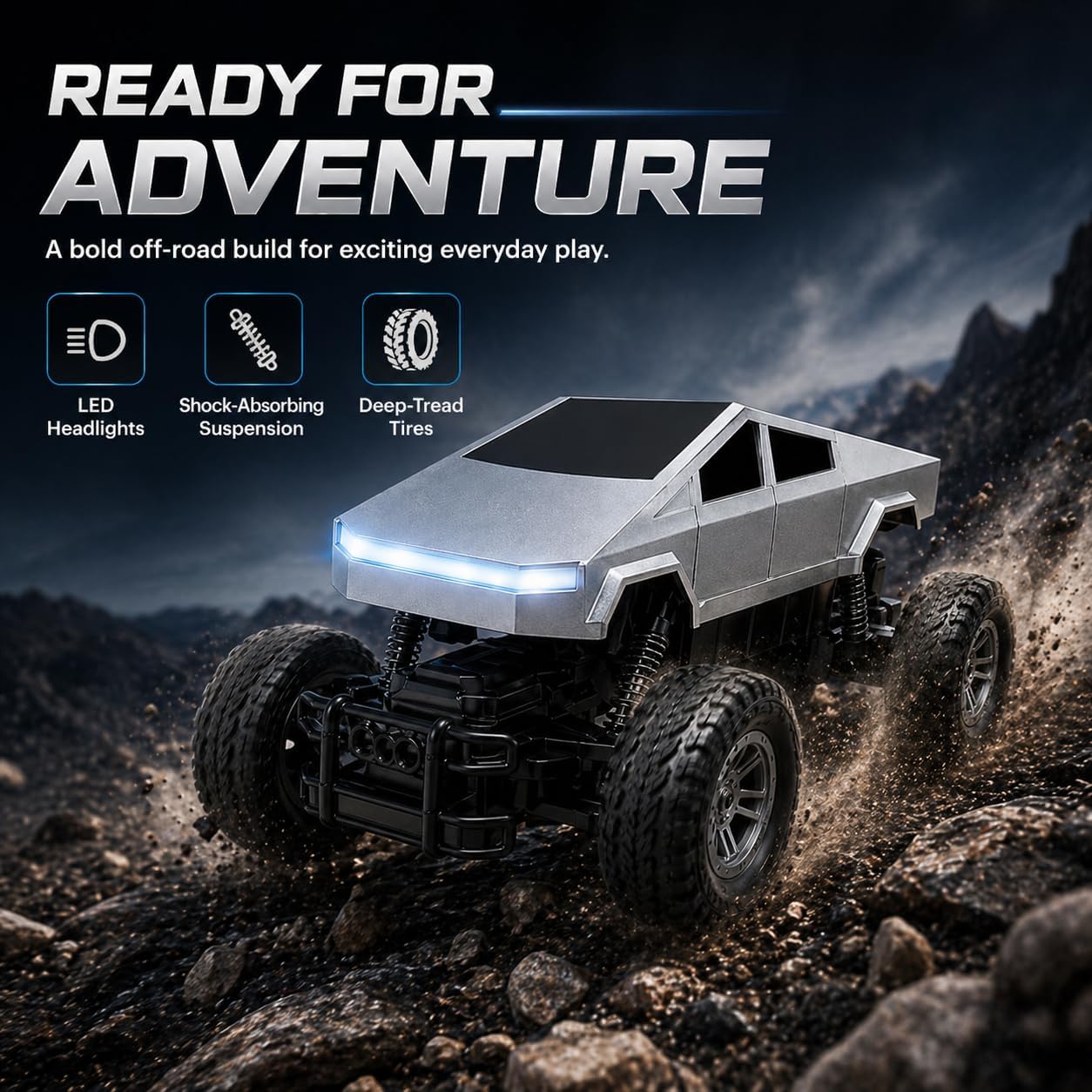 Coche RC 1:18, Camioneta a Con - Drone Lidi Rc reseña y precio