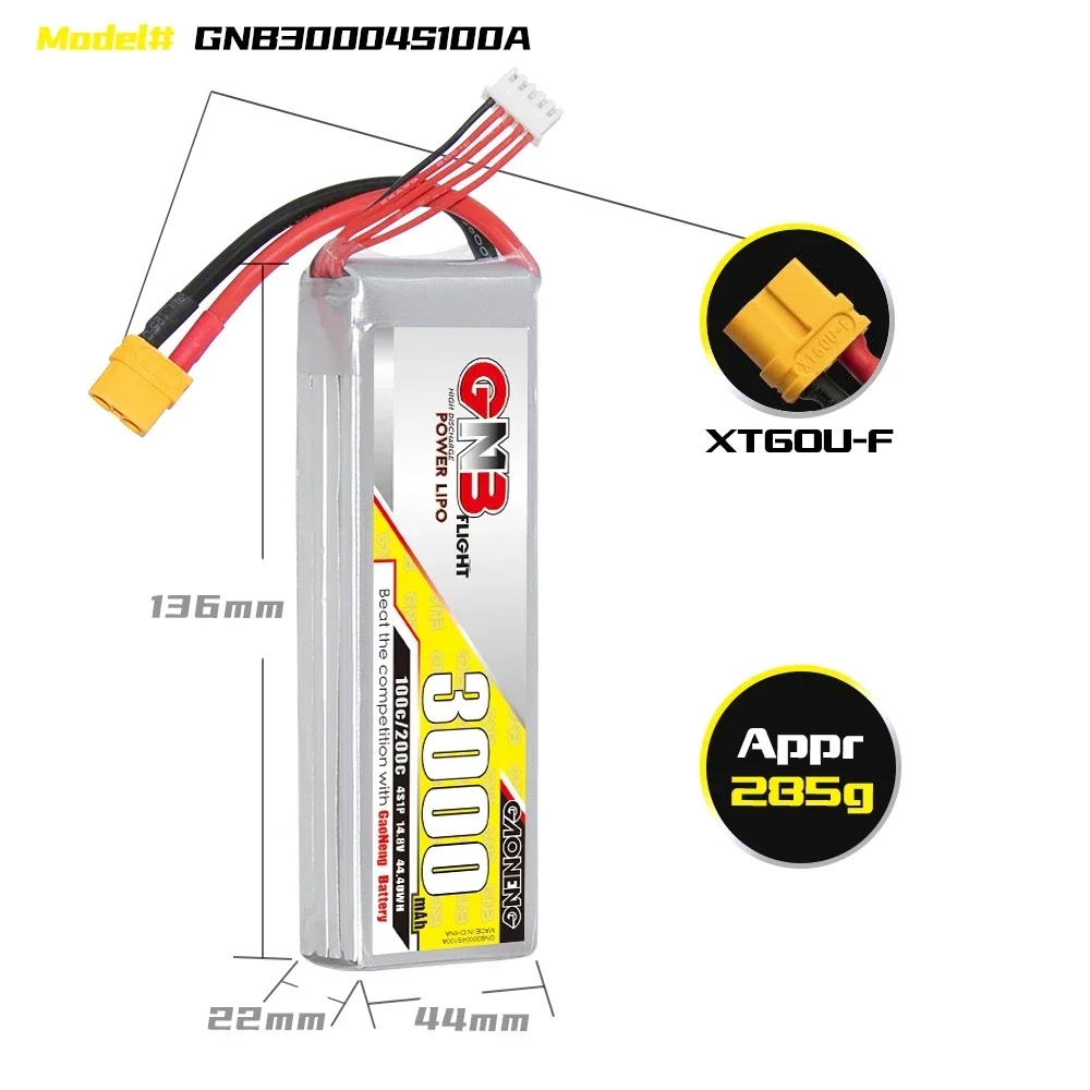 GAONENG GNB 3000mAh 4S 100C 20 - Drone Rc Boat reseña y precio