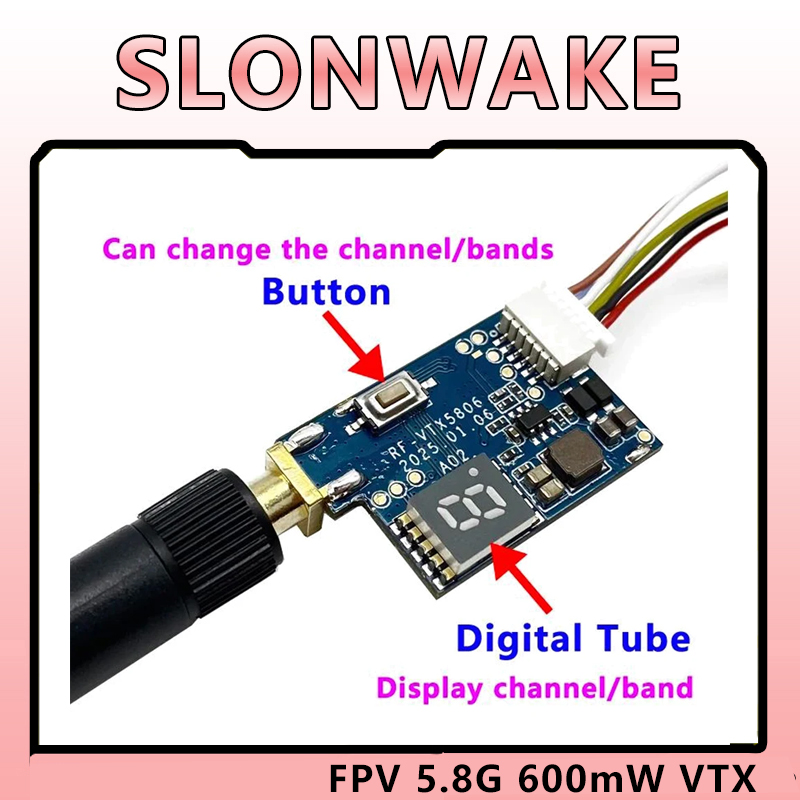 SLONWAKE 5,8G TS5823 PRO Mini  - Analog Fpv Transmitter reseña y precio