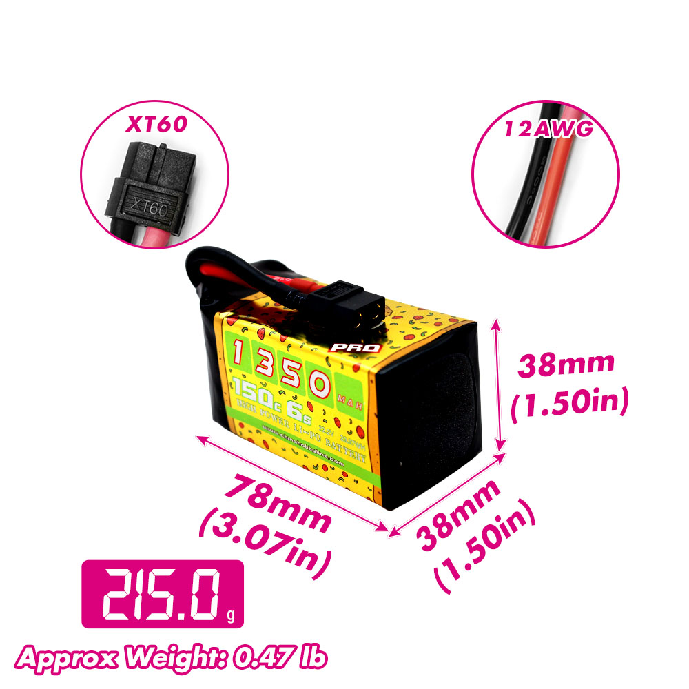 2 Baterías Lipo CNHL 6S 22.2V  - Drone Rc Link reseña y precio
