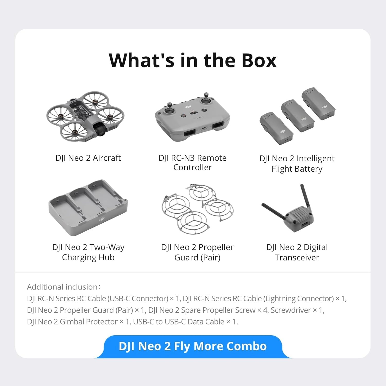 Dron DJI Neo 2 Fly More Combo  - Drone Dji Rc 3 reseña y precio