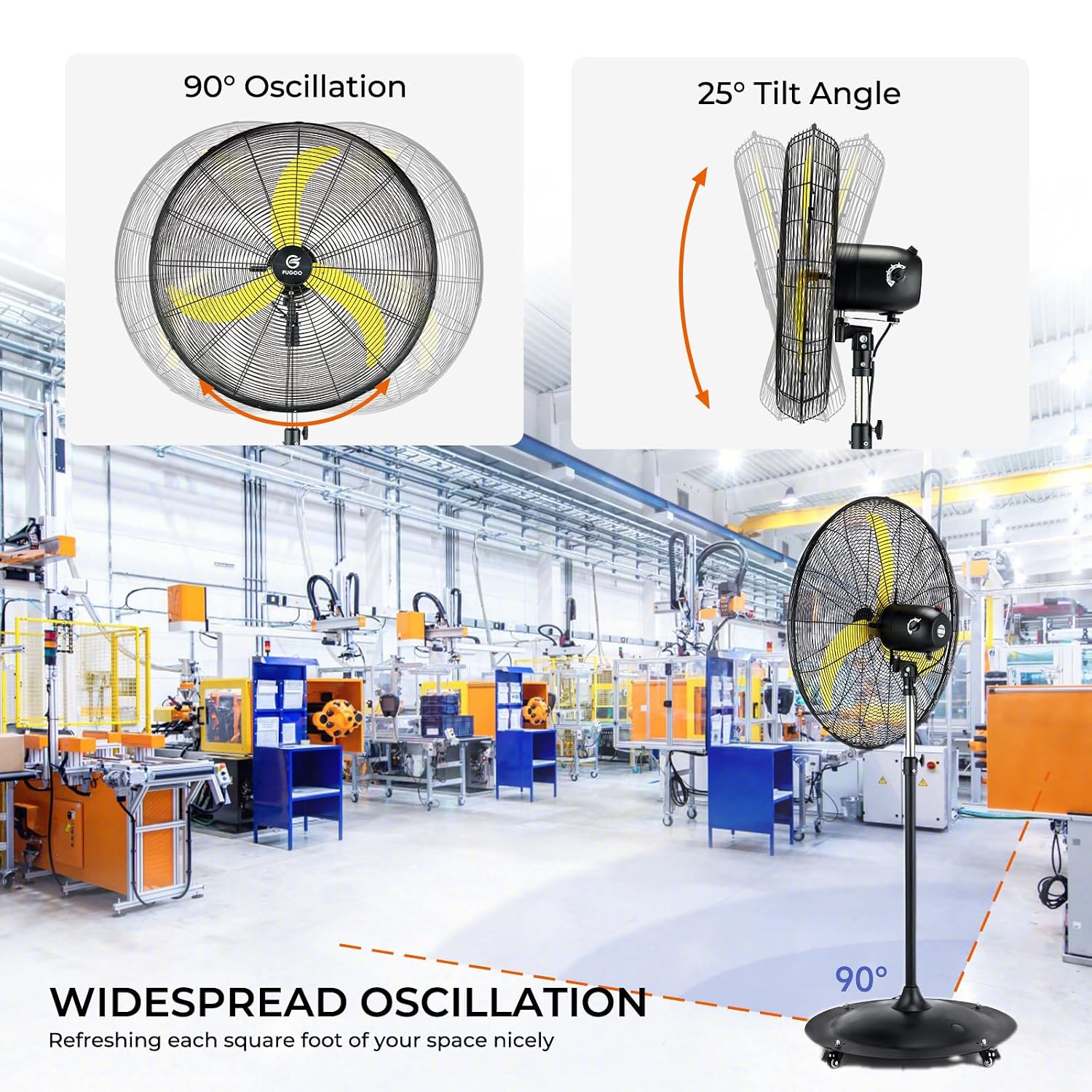 Ventilador de Pedestal Oscilan - Brushless Motor reseña y precio