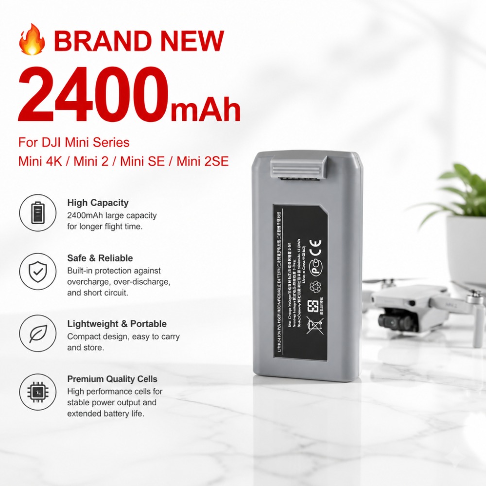 Batería de 2400mAh para DJI Mi - Drone Smart Rc reseña y precio