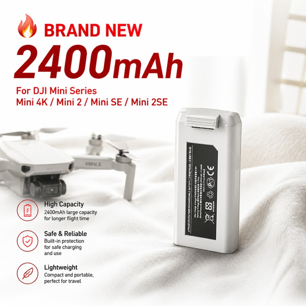 Batería de 2400mAh para DJI Mi - Drone Smart Rc reseña y precio