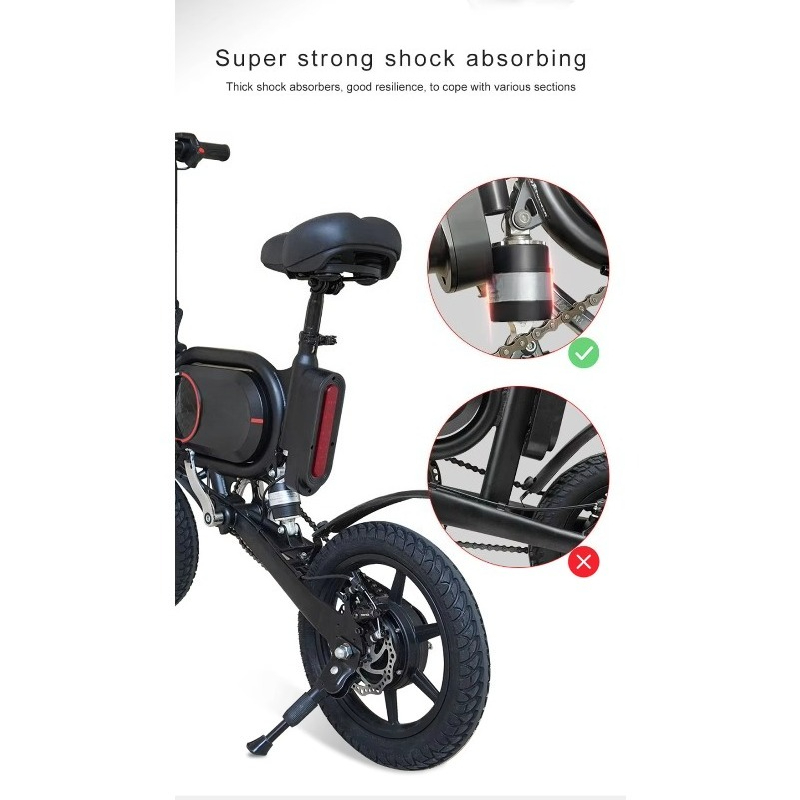 Bicicleta Eléctrica Plegable d - Brushless Motor reseña y precio