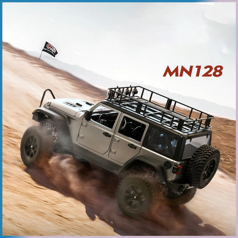 Coche RC Crawler 4x4 MN128 2.4 - Drone Lidi Rc reseña y precio